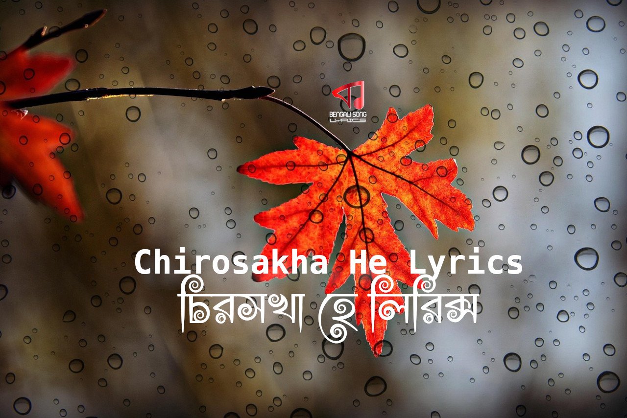Chirosakha He Lyrics | চিরসখা হে লিরিক্স | Chirosokha He Lyrics