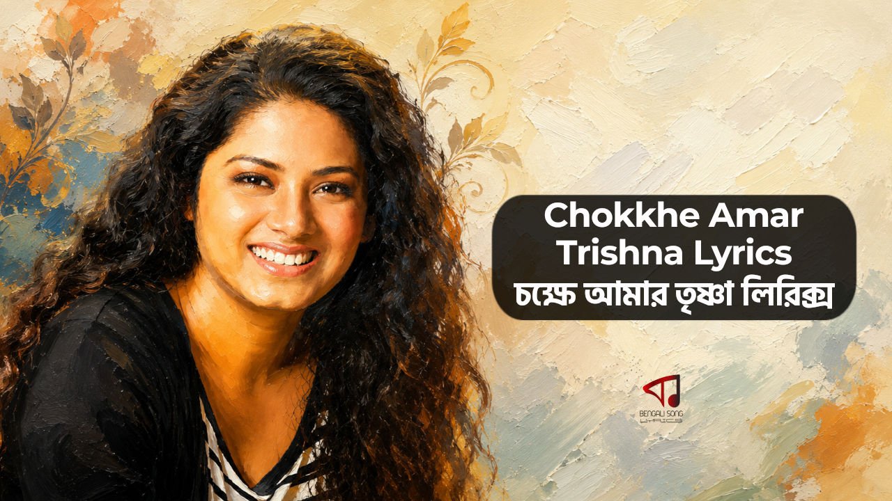 Chokkhe Amar Trishna Lyrics by Anwesha Datta Gupta from E Pathe Anweshaa | Rabindra Sangeet