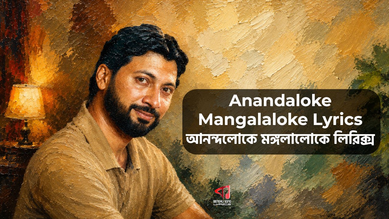 Anandaloke Mangalaloke Lyrics | আনন্দলোকে মঙ্গলালোকে লিরিক্স Anandaloke Mangalaloke Lyrics by Manomay Bhattacharya from Anandaloke Album | Rabindra Sangeet